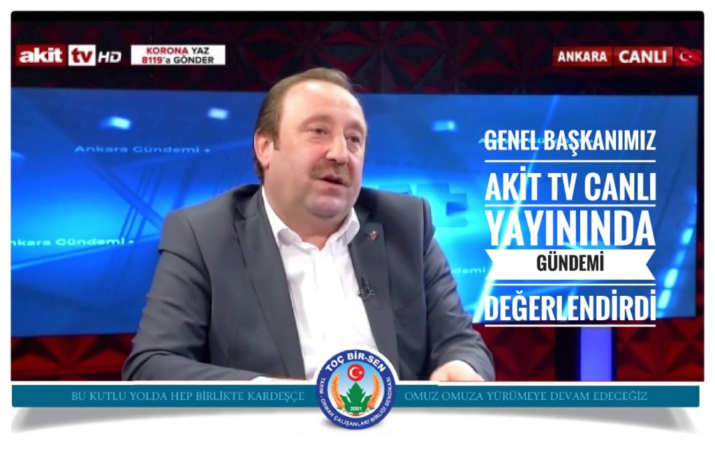 Genel Başkan Öztürk Akit TV'de Gündemi Değerlendirdi: Güçlü Tarım, Güçlü Yarın Demektir