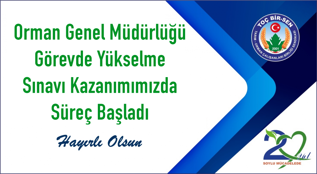 OGM Görevde Yükselme Sınavı Kazanımımızda Süreç Başladı