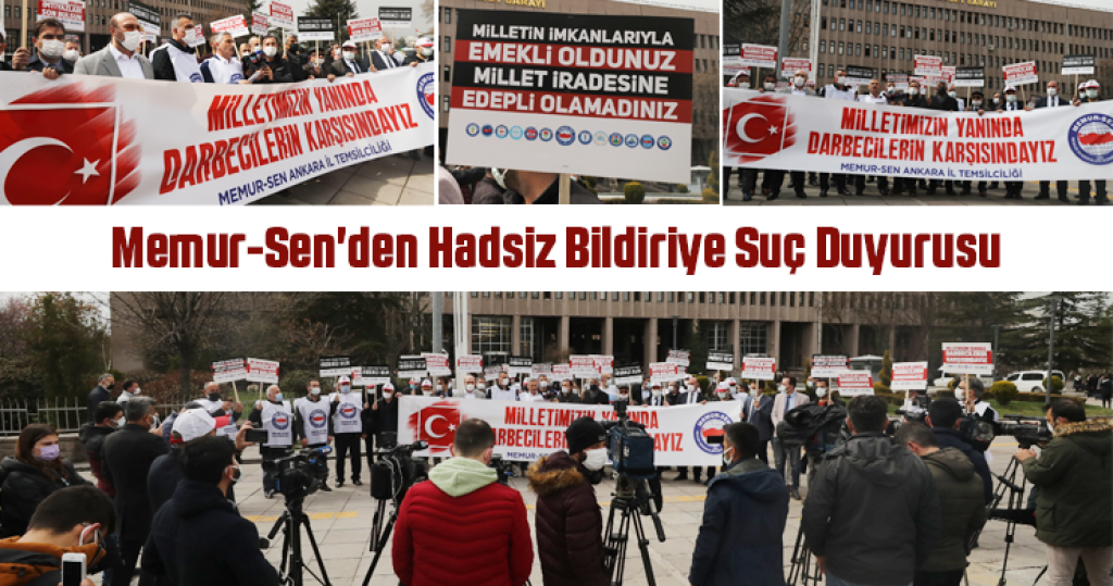 Memur-Sen'den Hadsiz Bildiriye Suç Duyurusu