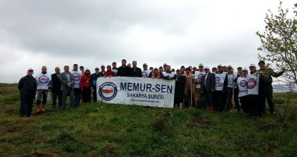 Sakarya Şube Fidan Dikim Törenine Katıldı