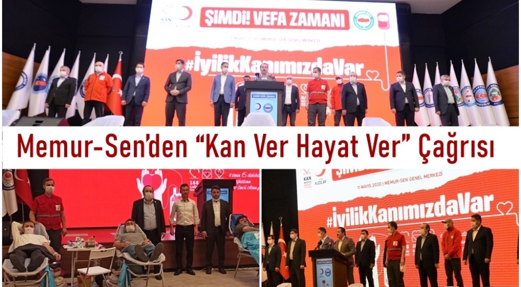 Memur-Sen’den “Kan Ver Hayat Ver” Çağrısı