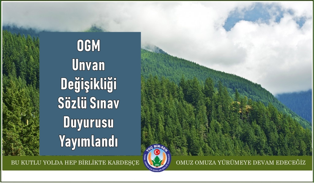 OGM UNVAN DEĞİŞİKLİĞİ SÖZLÜ SINAV DUYURUSU YAYIMLANDI