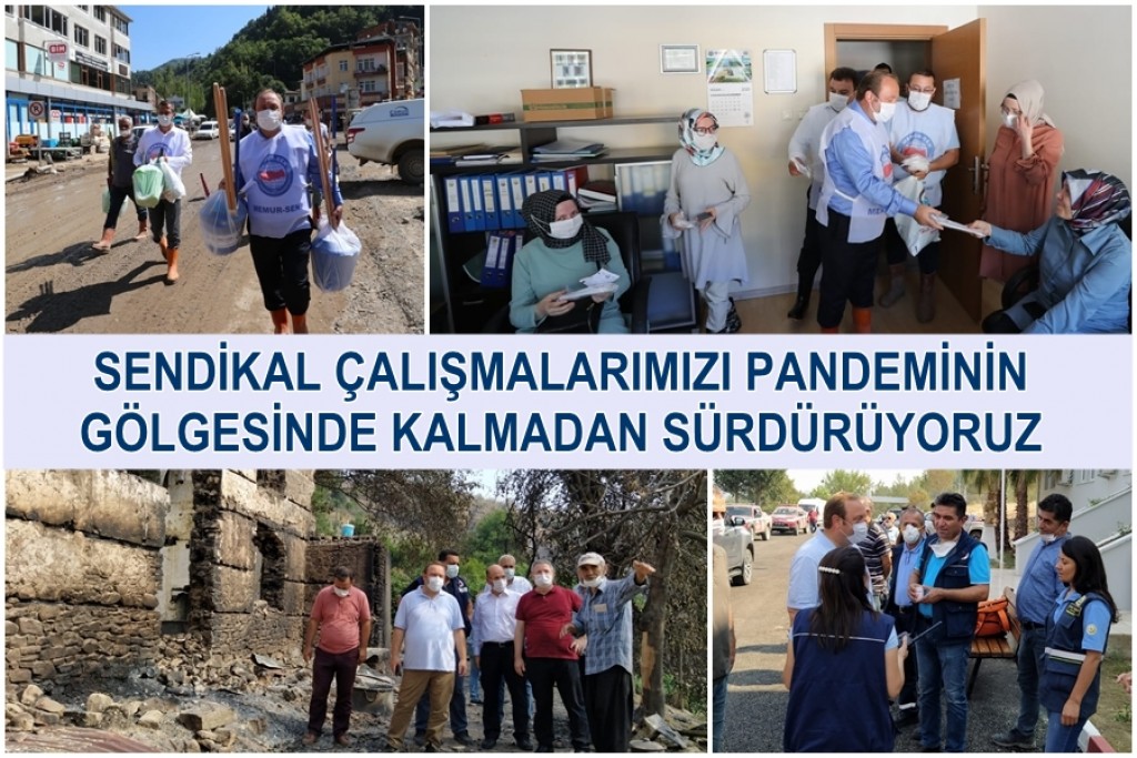 SENDİKAL ÇALIŞMALARIMIZI PANDEMİNİN GÖLGESİNDE KALMADAN SÜRDÜRÜYORUZ