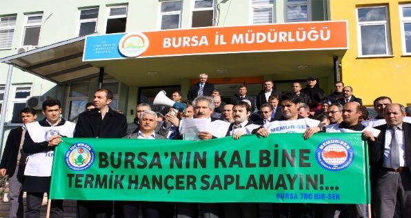 Bursadan DOSAB Termik Santraline Hayır