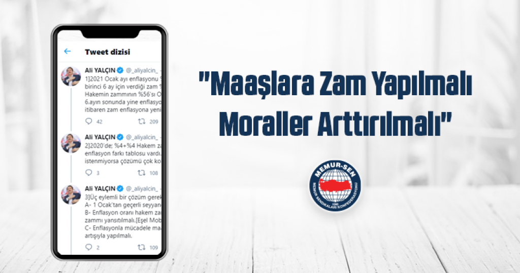 Maaşlara Zam Yapılmalı Moraller Artırılmalı