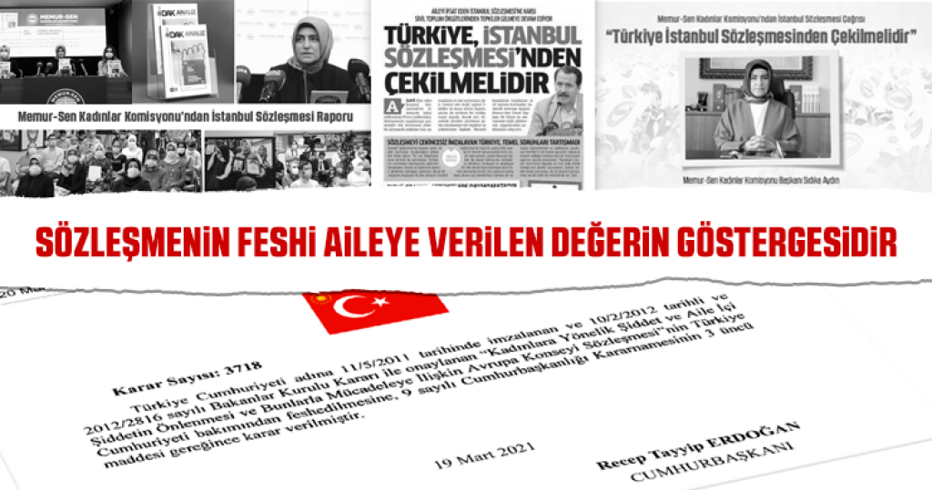 SÖZLEŞMENİN FESHİ AİLEYE VERİLEN DEĞERİN GÖSTERGESİDİR