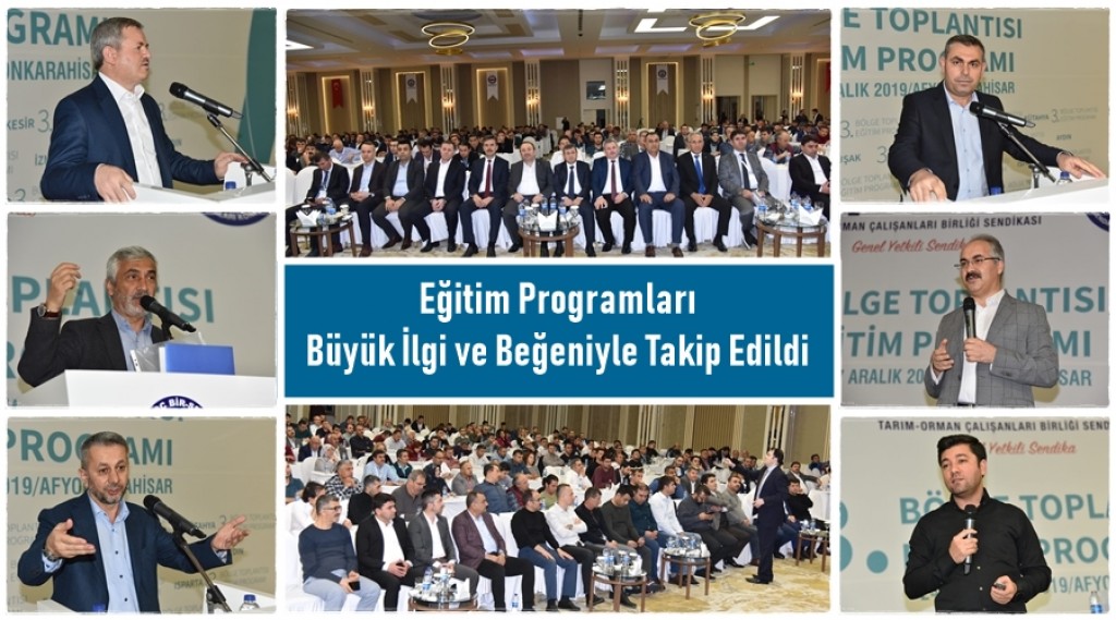 Eğitim Programları Büyük ilgi ve Beğeniyle Takip Edildi