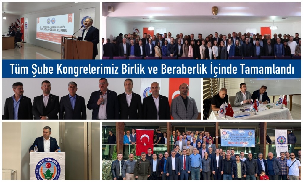 Tüm Şube Kongrelerimiz Birlik ve Beraberlik İçinde Tamamlandı