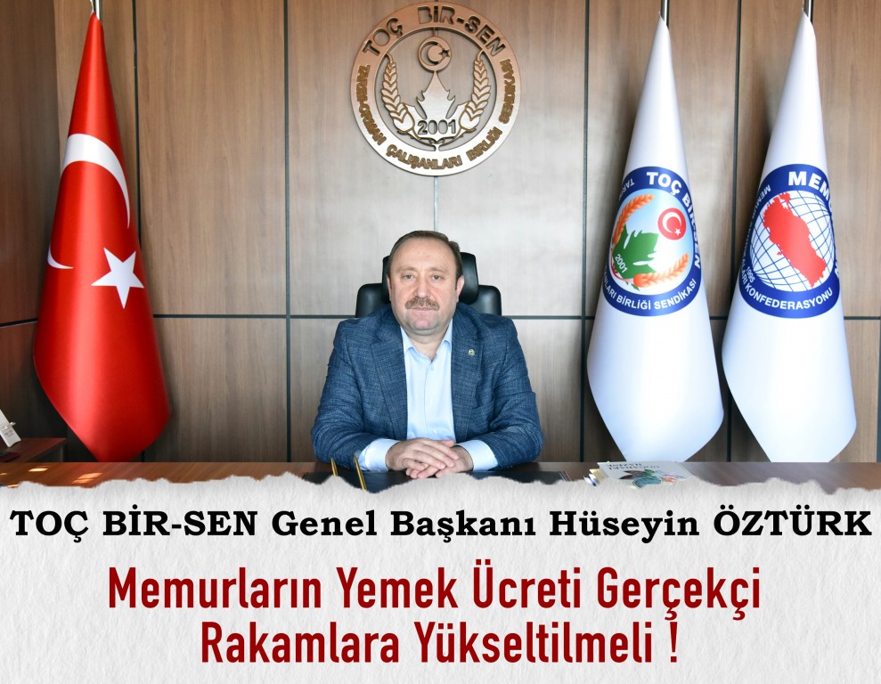 Memurların Yemek Ücreti Gerçekçi Rakamlara Yükseltilmeli